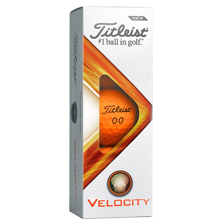 Titleist Velocity - Pelotas de golf naranja (12 unidades) TITLEIST BALLS Galaxy Golf