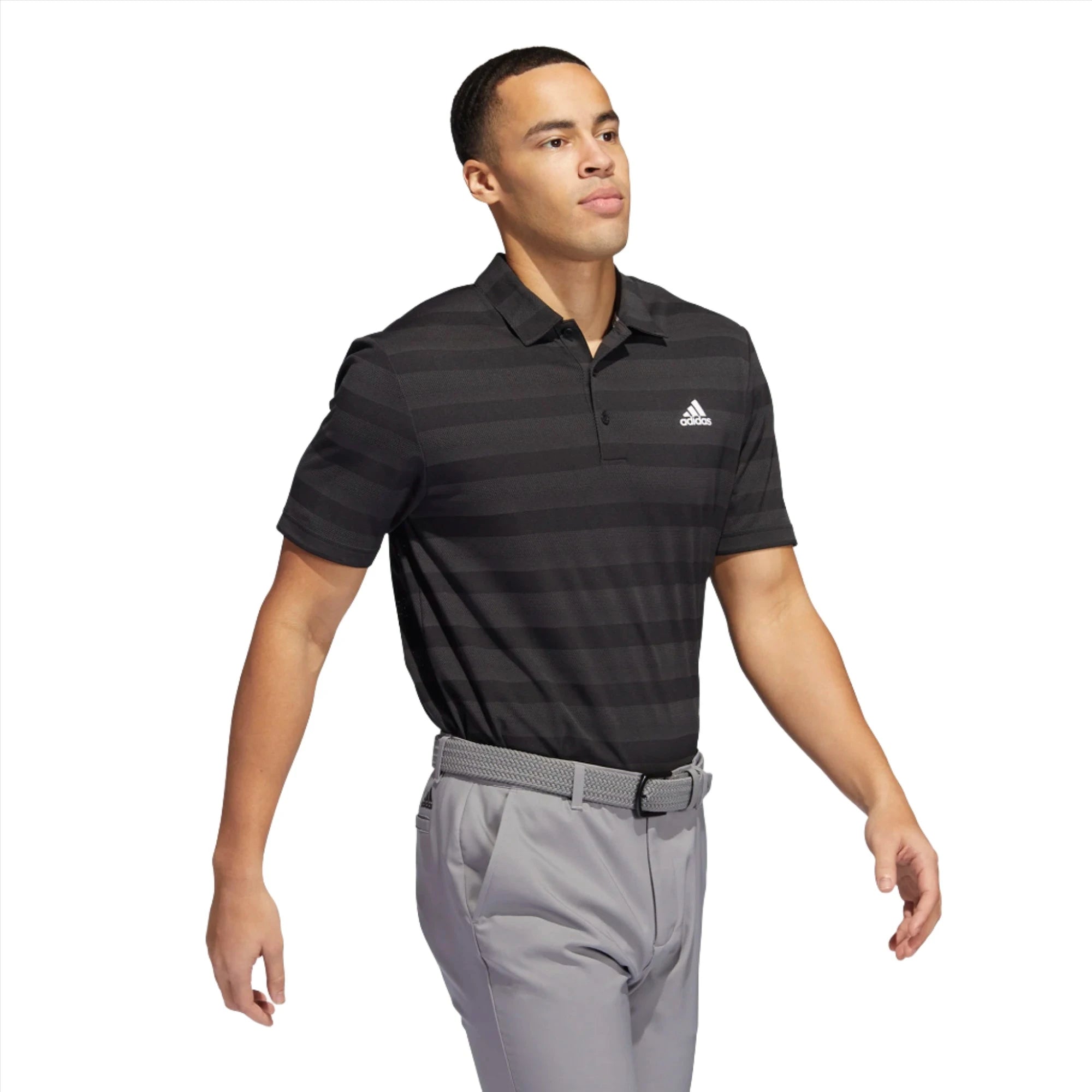 adidas Two Color Stripe Primegreen Golf Polo Shirt ADIDAS HOMBRE POLOS Galaxy Golf