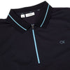 Calvin Klein Whitman Zip Neck Golf Polo Shirt CK MENS POLOS Galaxy Golf 