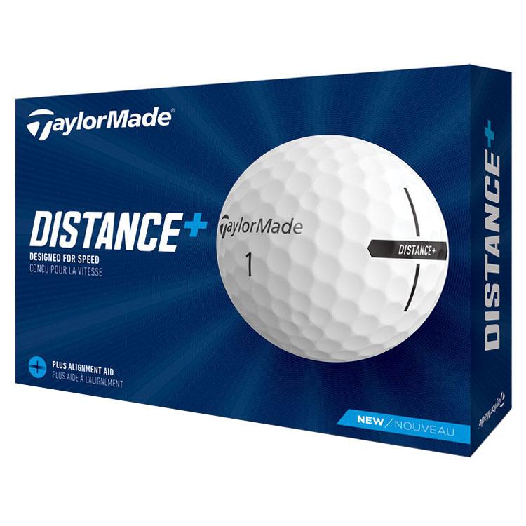 TaylorMade Distance + Pelotas de golf blancas 12 piezas TAYLORMADE BOLAS TAYLORMADE