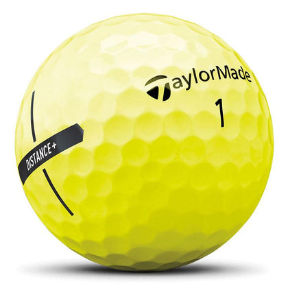 TaylorMade Distance+ Yellow Golf Balls 12pk TAYLORMADE BALLS TAYLORMADE 