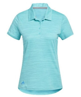 adidas Ladies Space Dye Short Sleeve Golf Polo Shirt ADIDAS LADIES POLOS adidas 