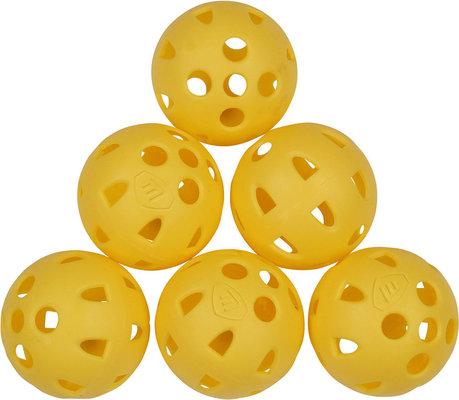 Masters Airflow Practice Balls Yellow x6 PRACTICE BALLS MASTERS 